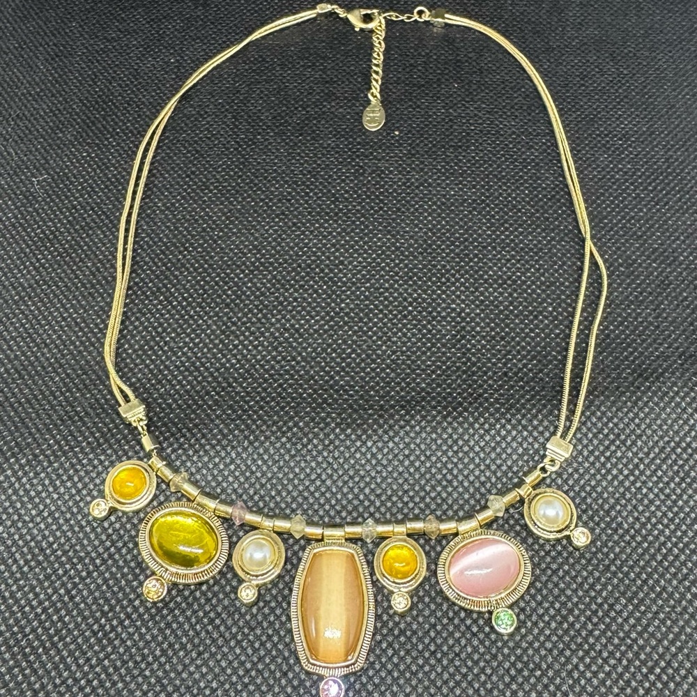 Elegant Multicolor Gemstone Necklace
